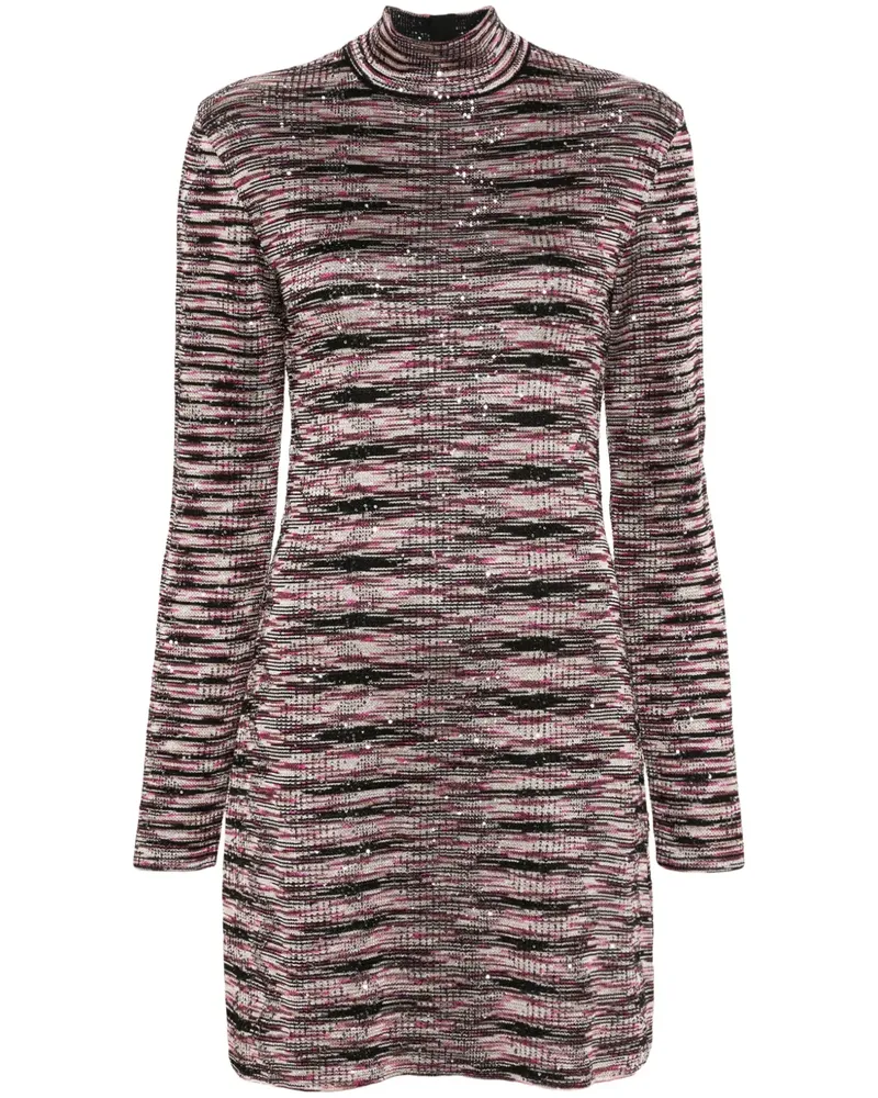 Missoni Minikleid mit Pailletten - Rosa Rosa