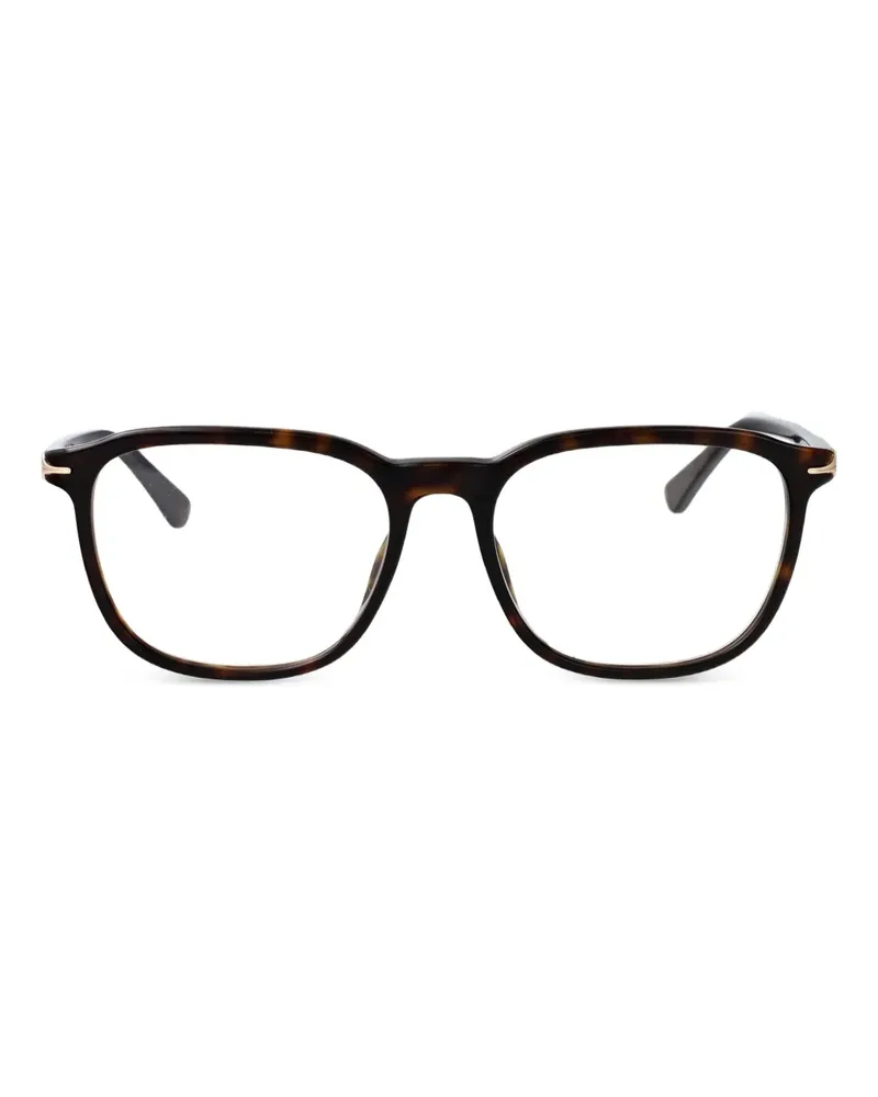 Montblanc Brille mit rundem Gestell - Braun Braun