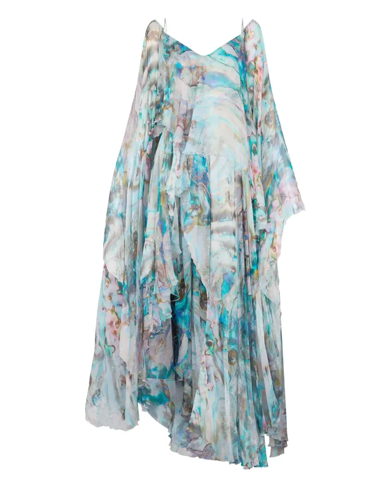 Roberto Cavalli Asymmetrisches Kleid - Blau Blau
