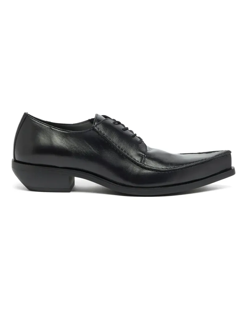 Diesel Derby-Schuhe mit spitzer Kappe - Schwarz Schwarz