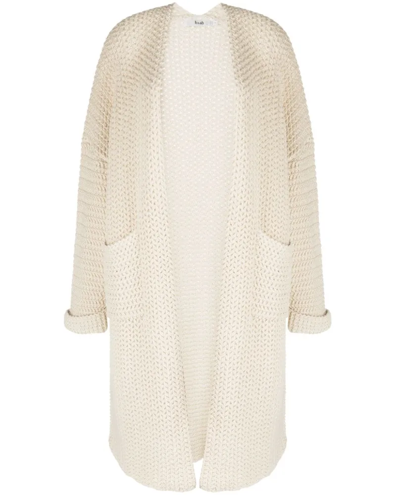 b+ab Strickmantel mit Schalkragen - Nude Nude