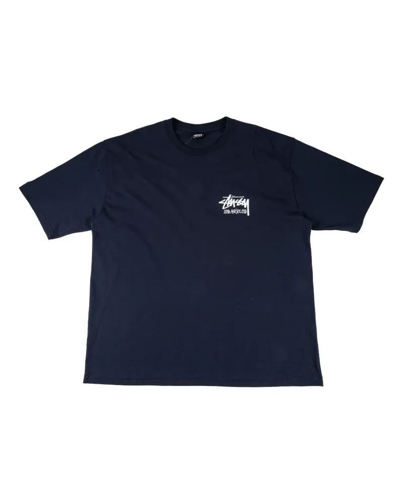 Stüssy crew-neck T-shirt - Blau Blau