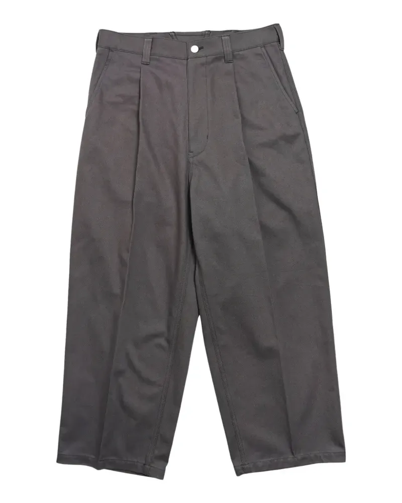 Comme des Garçons cotton-serge trousers - Grau Grau