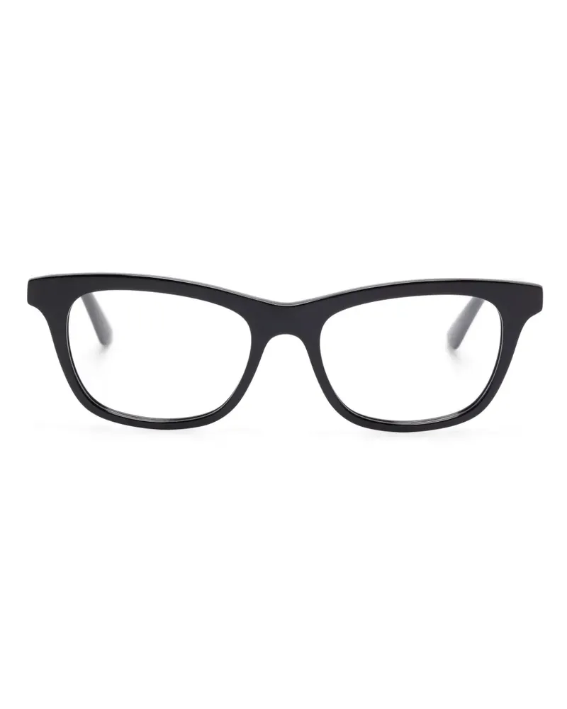 Alexander McQueen Brille mit eckigem Gestell - Schwarz Schwarz
