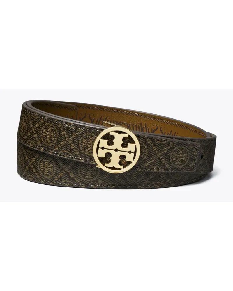 Tory Burch Gürtel mit Monogrammmuster - Braun Braun