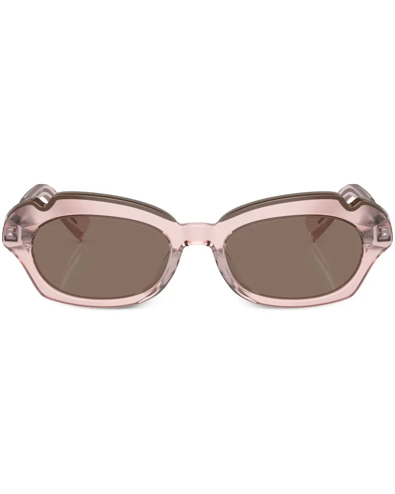 Alain Mikli Sonnenbrille mit transparentem Gestell - Rosa Rosa
