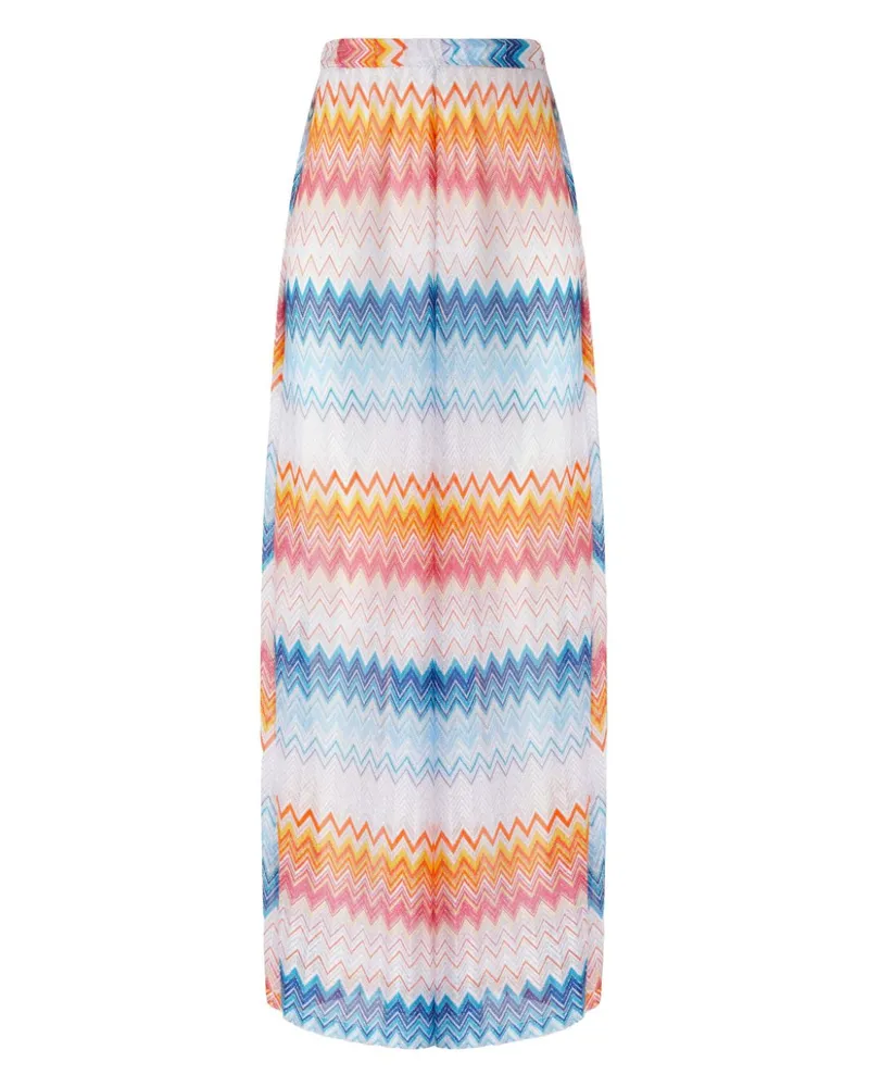 Missoni Lamé-Hose mit Zickzackmuster - Blau Blau