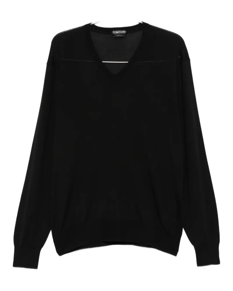 Tom Ford V-neck fine-gauge sweater - Schwarz Schwarz