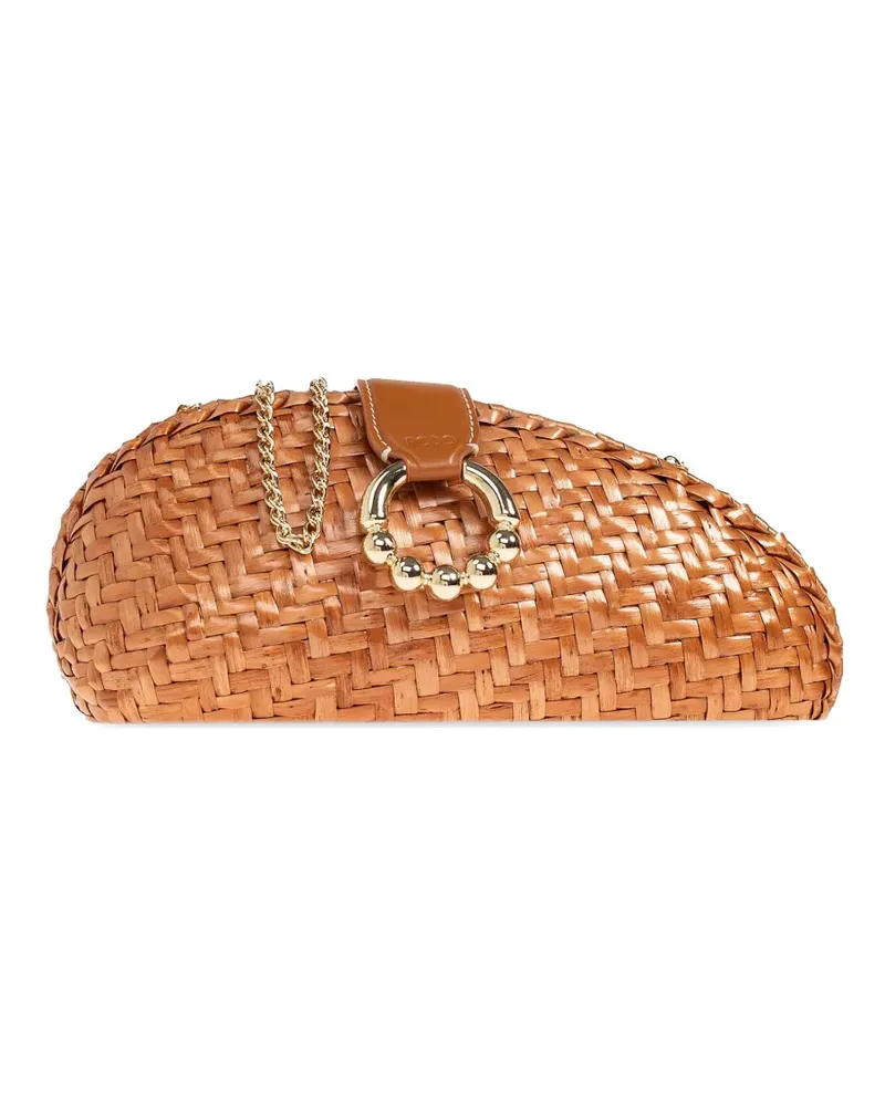 Rodo raffia clutch bag - Braun Braun