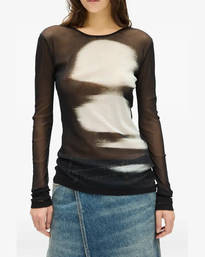 Ann Demeulemeester Fiene T-Shirt - Schwarz Schwarz
