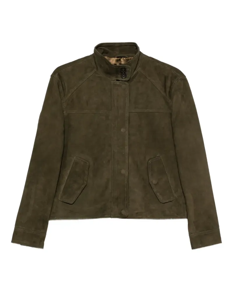 JcSophie Praia high-neck suede jacket - Grün Grün
