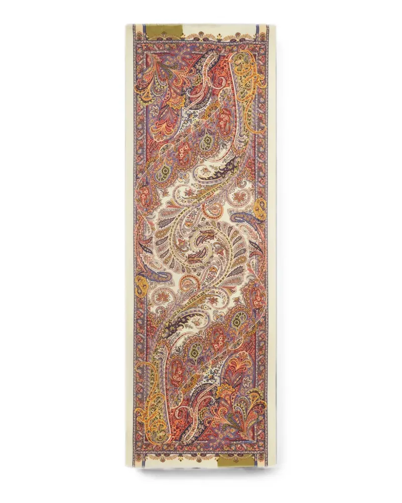 Etro cashmere and silk scarf with Paisley print - Nude Nude
