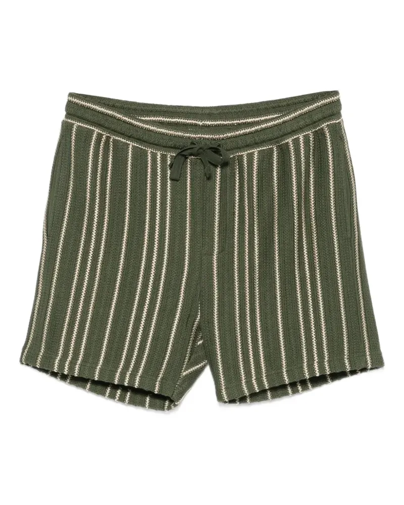 John Varvatos Gestreifte Shorts - Grün Grün