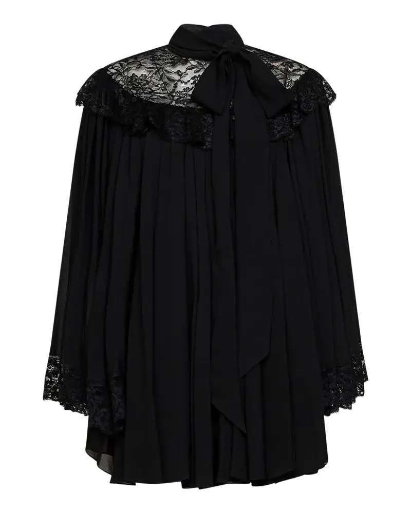 Chloé Minikleid mit Spitzenbesatz - Schwarz Schwarz