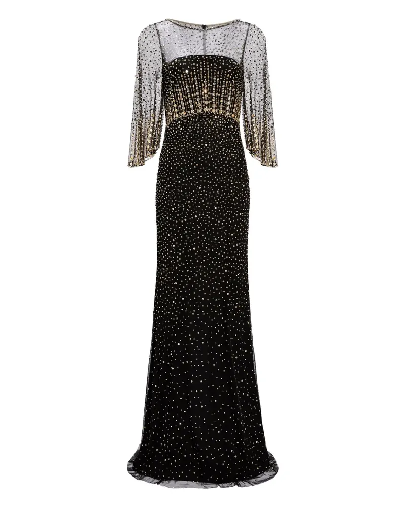 Jenny Packham Kiya Maxikleid - Schwarz Schwarz