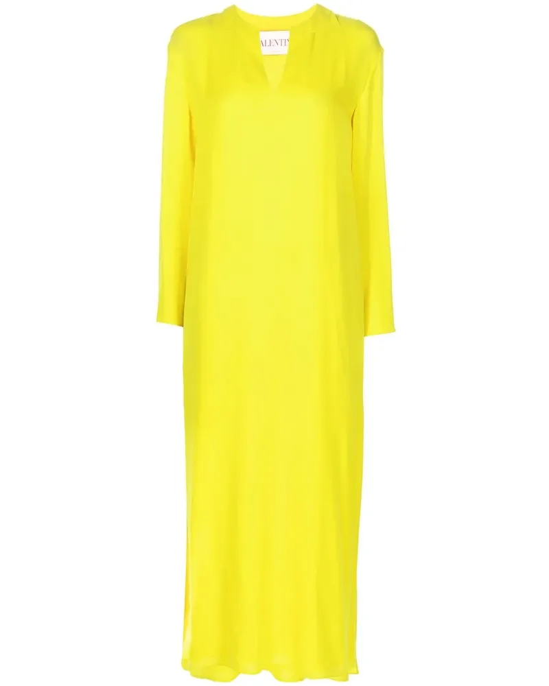 Valentino Garavani Kleid mit Schlitz - Gelb Gelb
