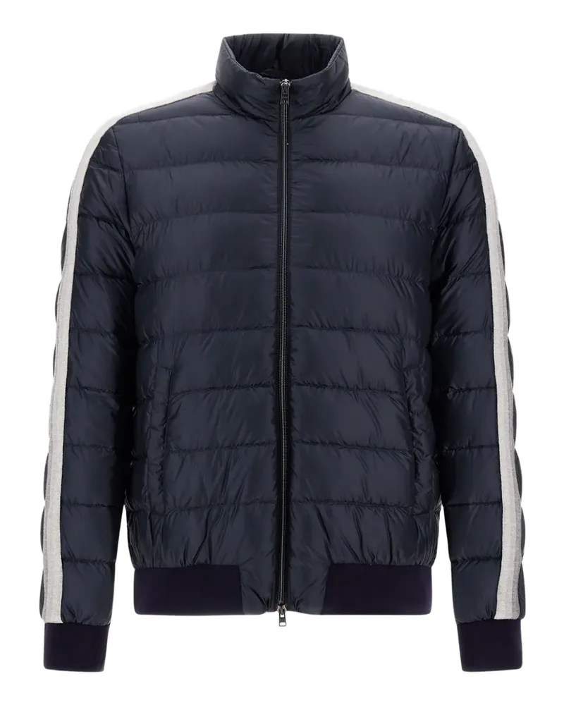 Herno Gesteppte Jacke mit Streifen - Blau Blau