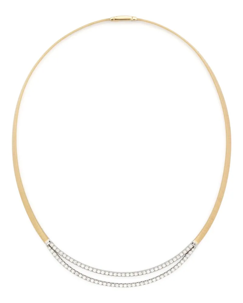 Marco Bicego 18kt Gelbgoldhalskette mit Diamanten Gold