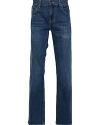 7 for all mankind Halbhohe Standard Straight-Leg-Jeans Blau