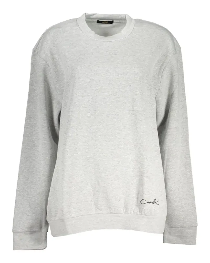 Roberto Cavalli logo-embroidered crew-neck sweatshirt - Grau Grau