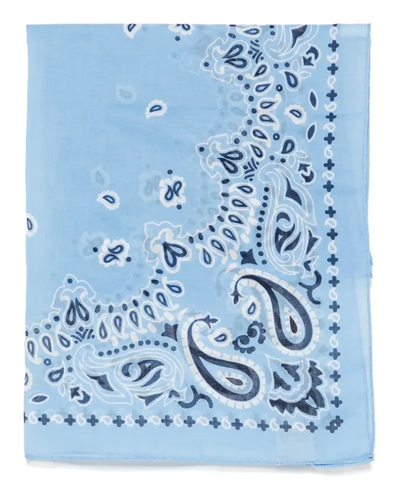 Destin paisley-print scarf - Blau Blau