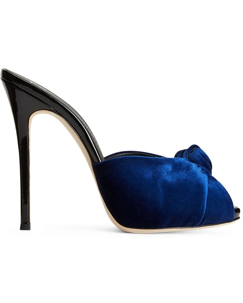 Giuseppe Zanotti Bridget Sandalen mit Knoten 120mm - Blau Blau