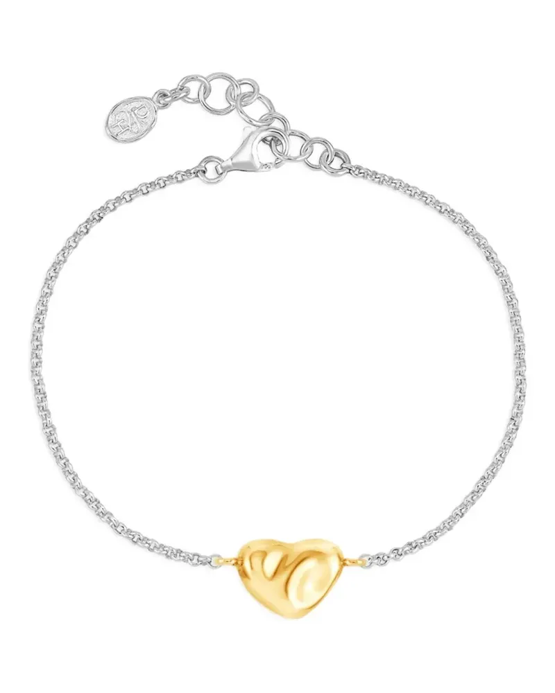 Dower & Hall Mini Puff Heart Armband - Gold Gold
