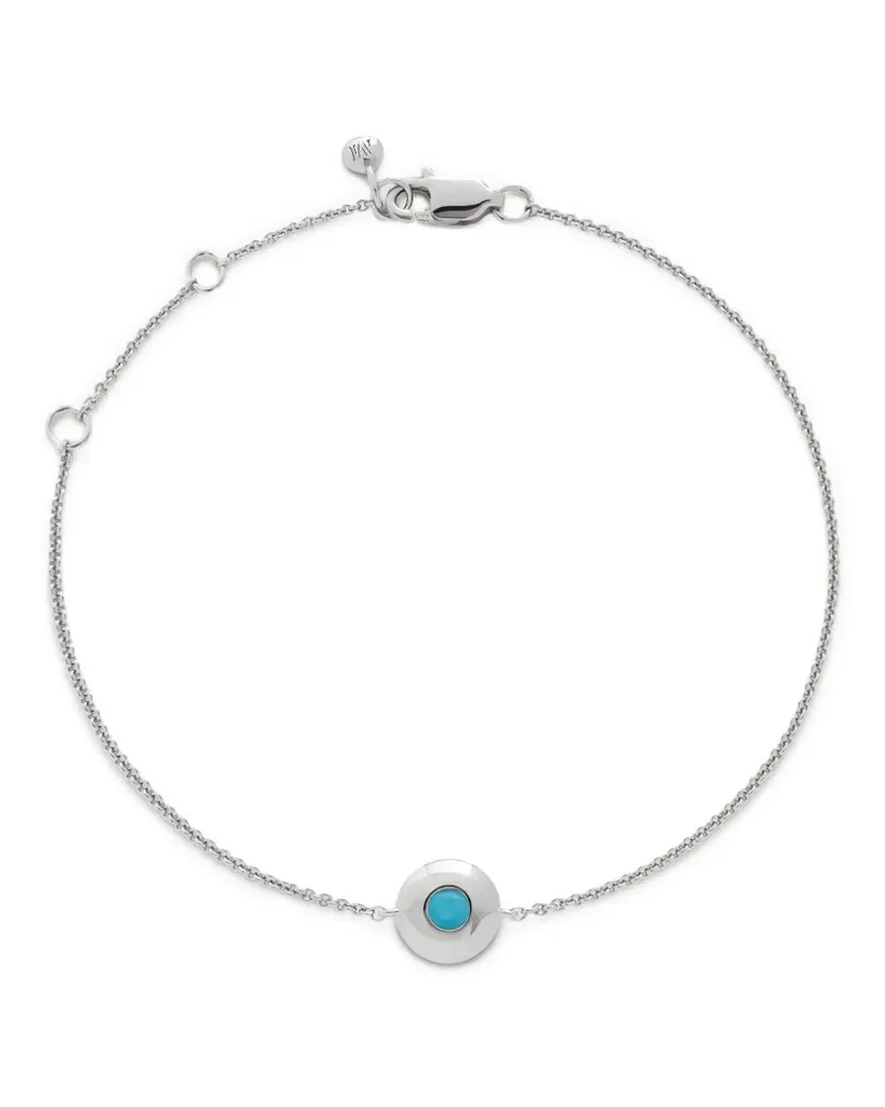 Monica Vinader December Turquoise Birthstone Armband - Silber Silber