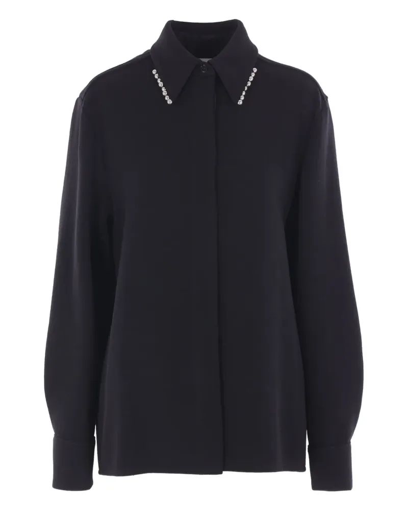 Jil Sander Hemd aus Wollgemisch - Schwarz Schwarz
