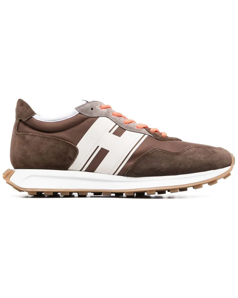 Hogan Sneakers mit Wildledereinsätzen - Braun Braun
