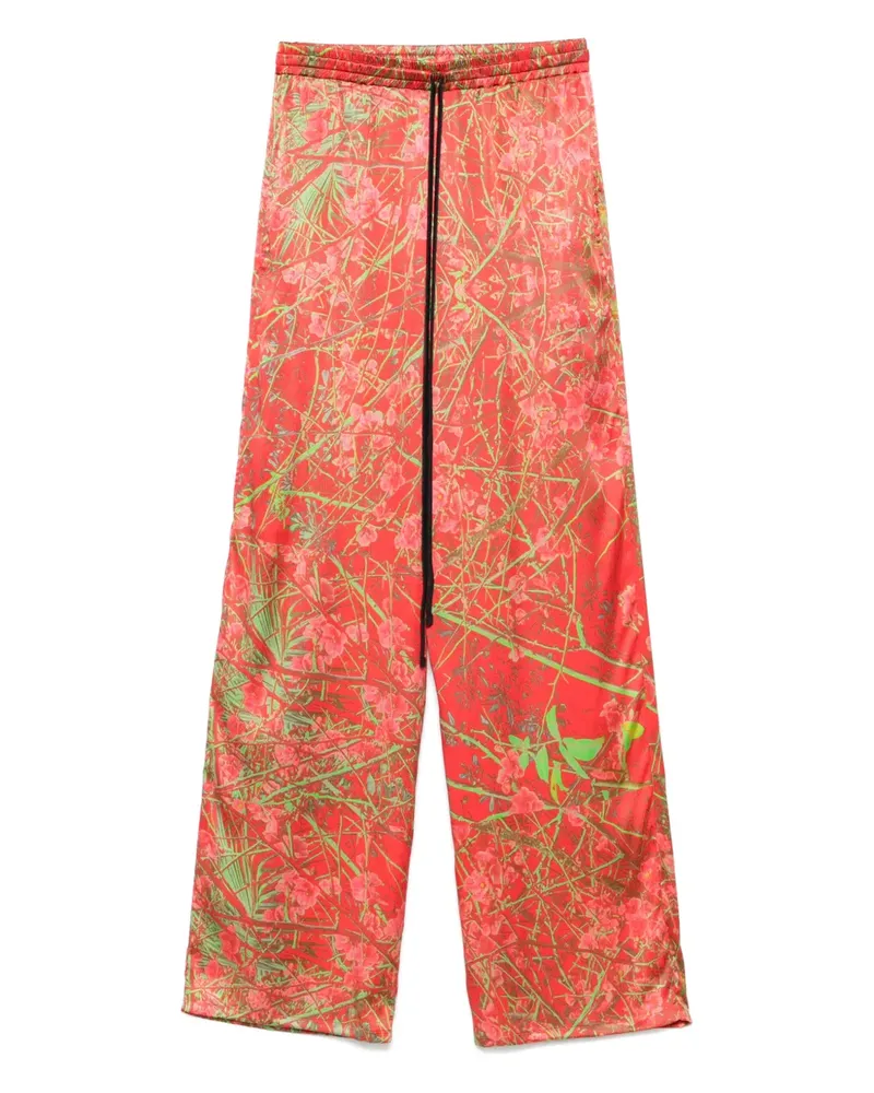 Barbara Bologna Hose mit Print - Rot Rot