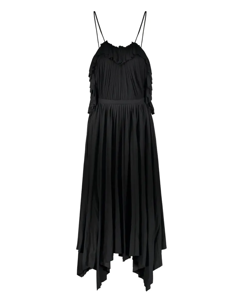 Moschino Gerüschtes Kleid mit Falten - Schwarz Schwarz