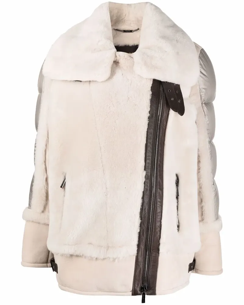 MOORER Gefütterte Jacke - Nude Nude