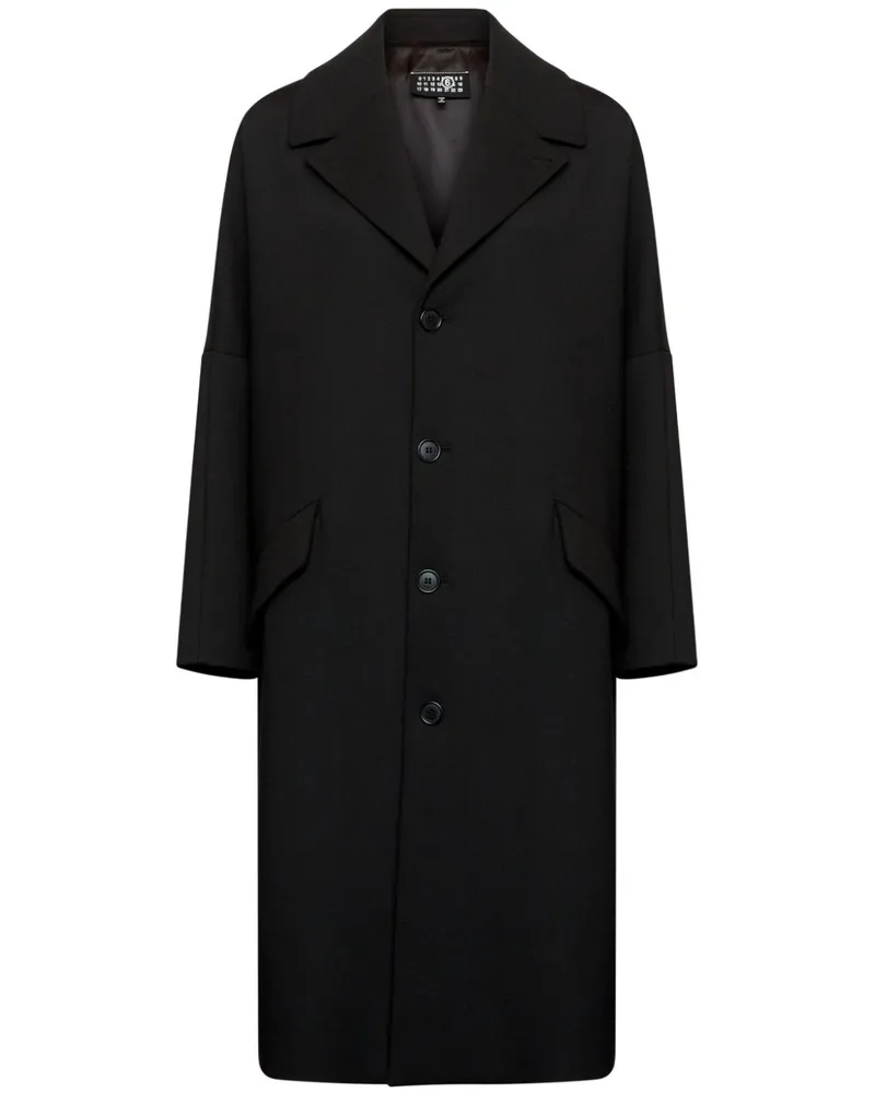 Maison Margiela Einreihige Jacke - Schwarz Schwarz