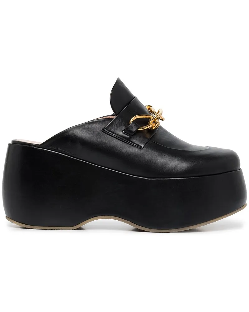 Rosetta Getty Clogs mit Plateau - Schwarz Schwarz
