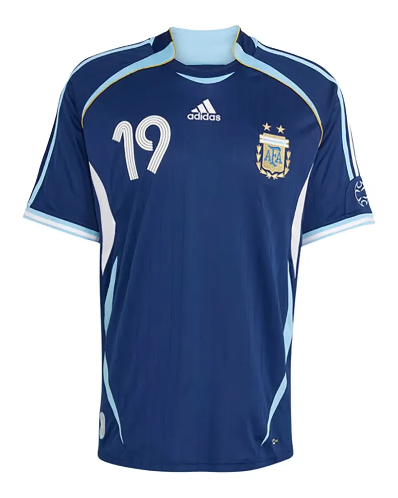 adidas Argentina 2006 Away Messi 19 jersey - Blau Blau