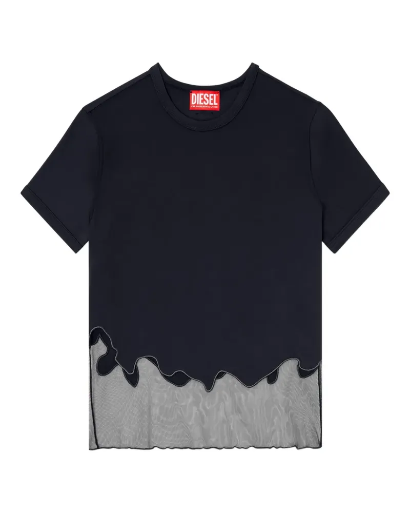 Diesel T-Inlay-R1 T-Shirt - Schwarz Schwarz