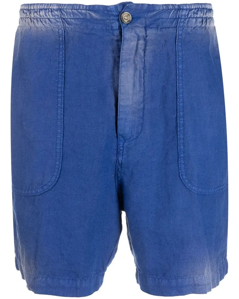 Altea Elastische Shorts mit geradem Bein - Blau Blau