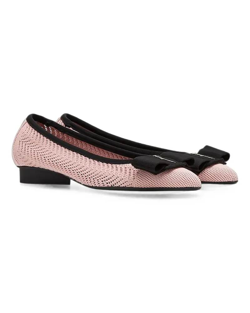 Ferragamo Ballerinas mit Vara-Schleife - Rosa Rosa