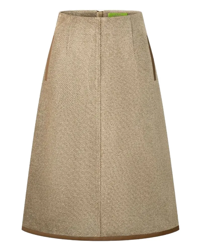 Shanghai Tang strukturierter Rock - Braun Braun