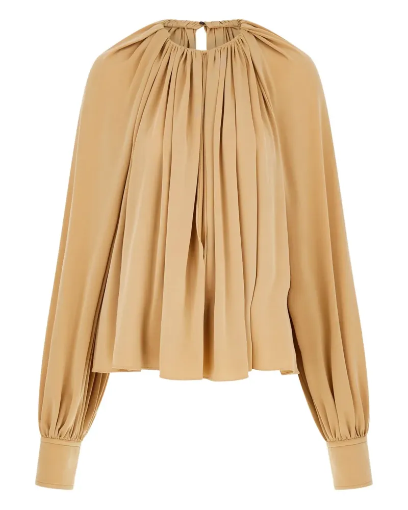 Ferragamo blouse with back slit detail - Nude Nude