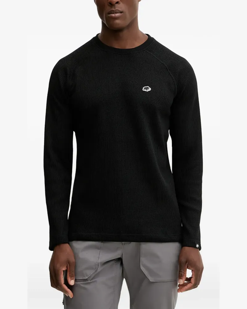 Mammut Waffle Langarmshirt - Schwarz Schwarz