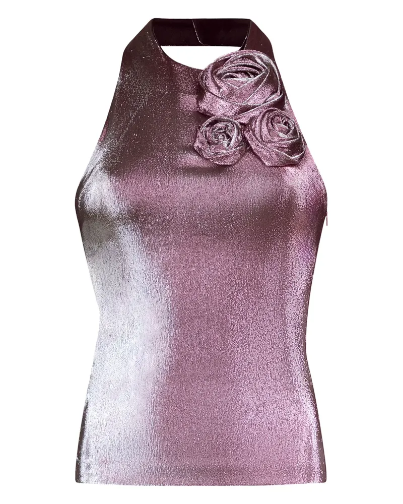 Area Top mit Neckholder - Rosa Rosa