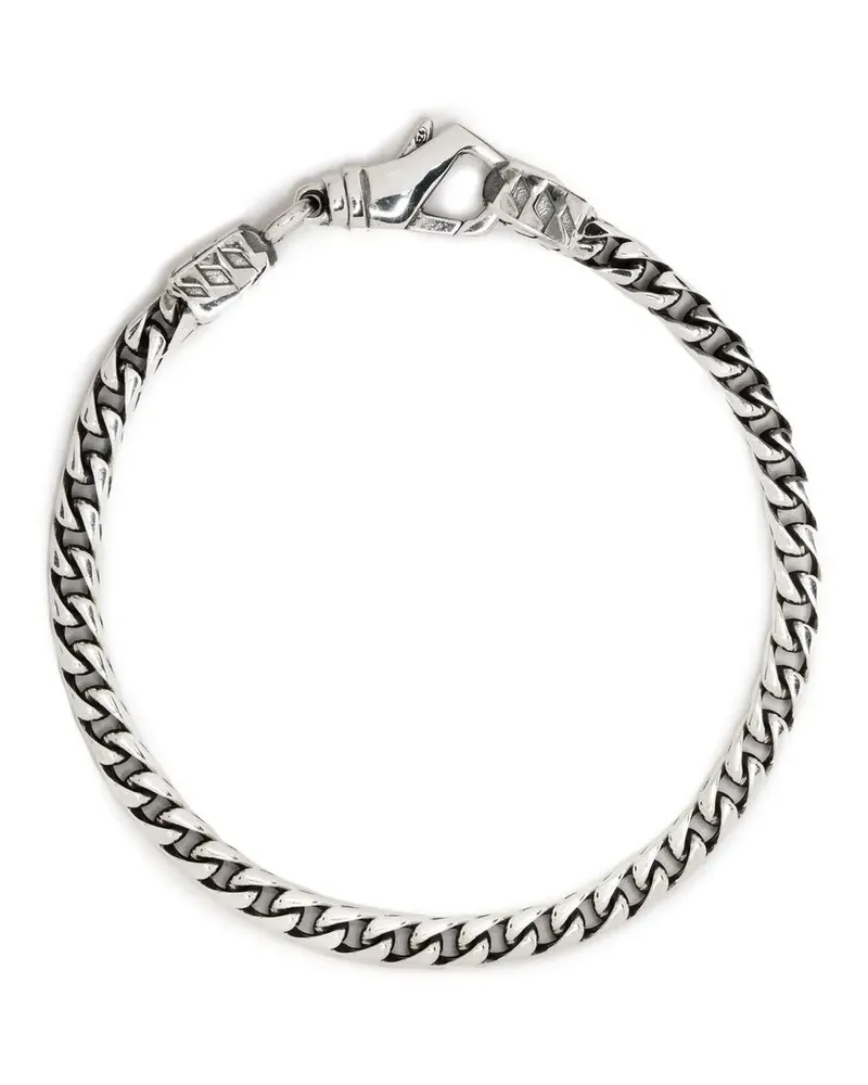 Emanuele Bicocchi Eckiges Venezianer-Kettenarmband - Silber Silber