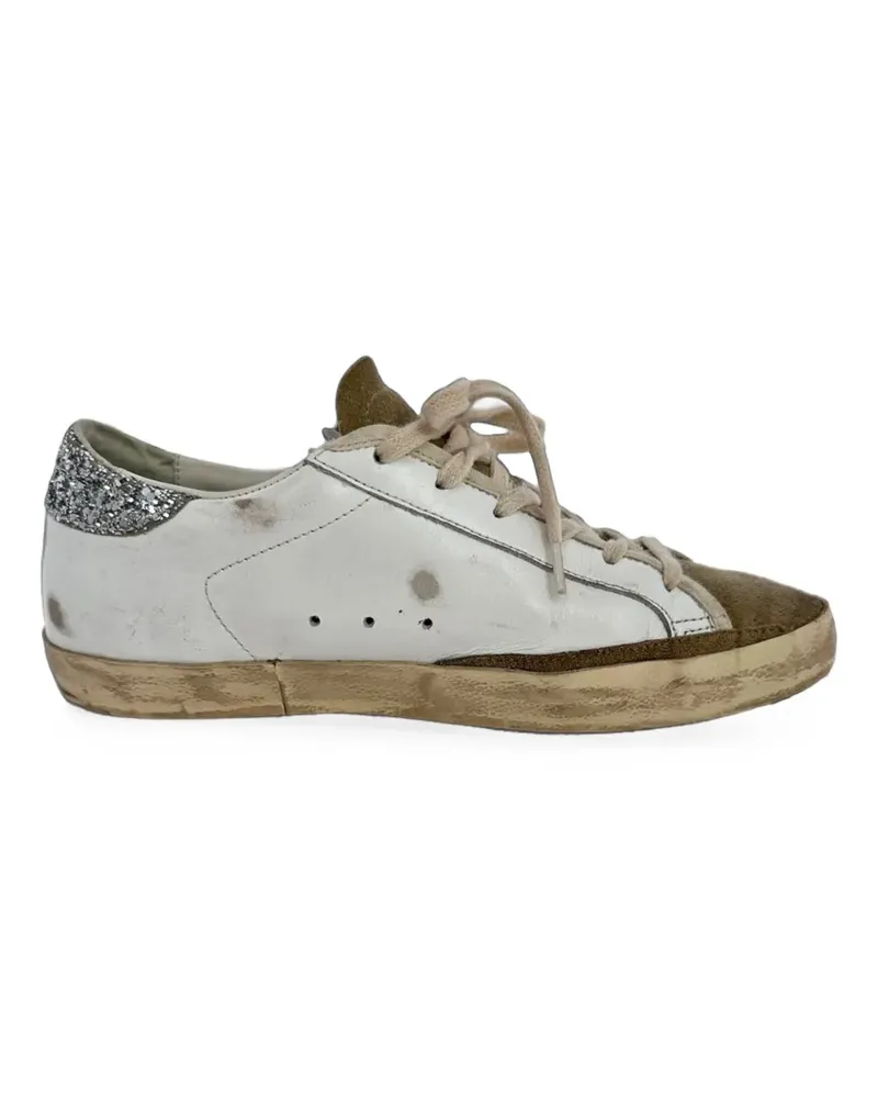 Golden Goose Superstar Sneakers im Used-Look - Weiß Weiß