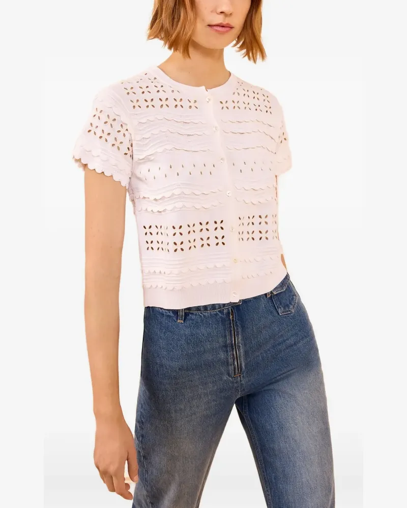 Ulla Johnson Abriana knitted cardigan - Weiß Weiß