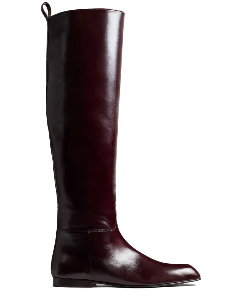 KHAITE Kniehohe Colt Stiefel - Rot Rot
