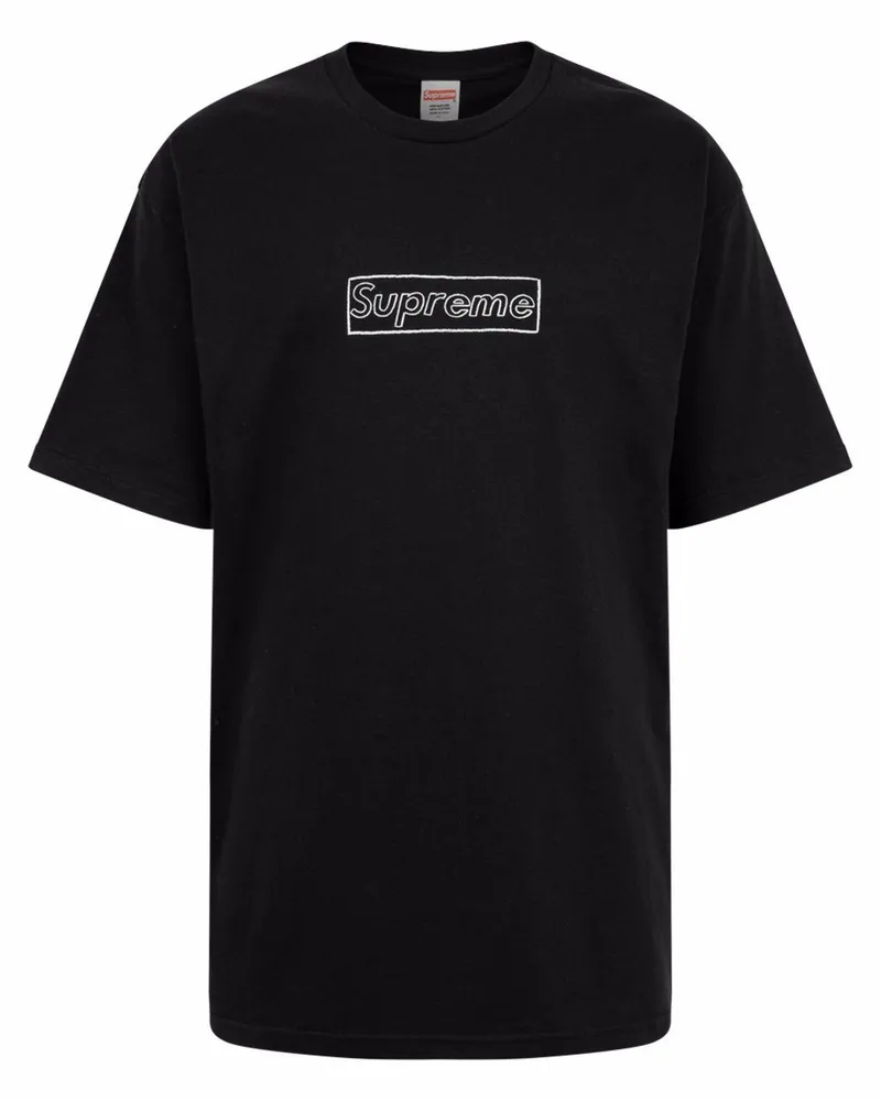 Supreme Being x KAWS T-Shirt mit Logo Schwarz