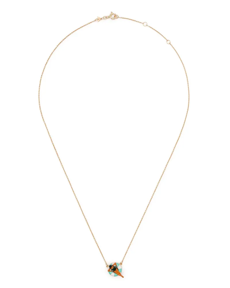 Aliita 9kt Flotadora Gelbgoldhalskette Gold