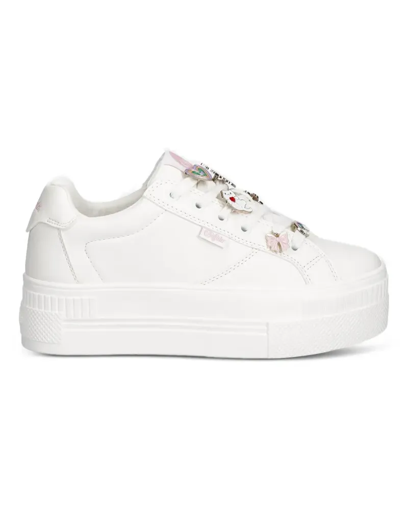 Buffalo Plateau-Sneakers mit Anhänger - Weiß Weiß